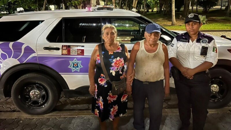 Reintegran con su familia a adulto mayor que deambulaba por la Donceles 28 en Cancún
