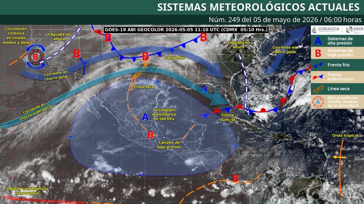 Pronóstico del clima en Quintana Roo para hoy martes 5 de mayo 2026