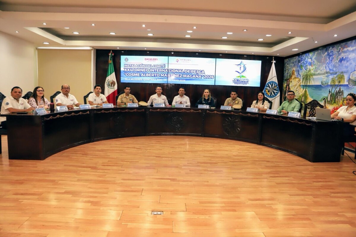 Gobierno de Isla Mujeres instala el Comité Organizador del Torneo de Pesca “Cosme Alberto Martínez Magaña”