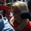 Blindada por los panistas, asiste Campos a comparecer a la FGR