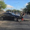 Motociclista grave tras brutal choque en Rancho Viejo en Cancún