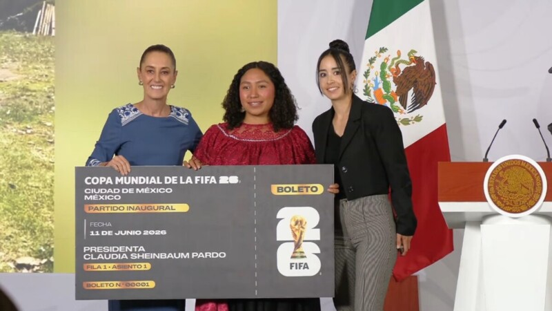 Yolett Cervantes, gana el boleto para inauguración del Mundial