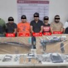 Capturan a 5 sujetos con armas y drogas en Benito Juárez