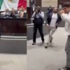Reta diputado priísta a morenista a golpes en la Cámara baja
