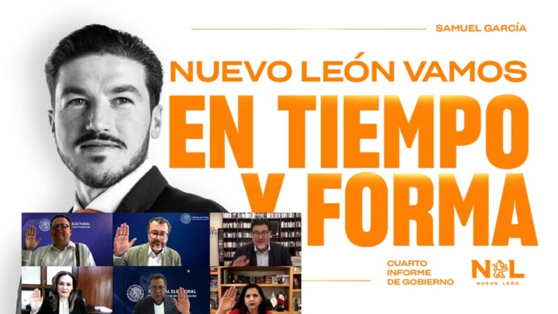 Samuel García promovió de forma ilegal su figura política