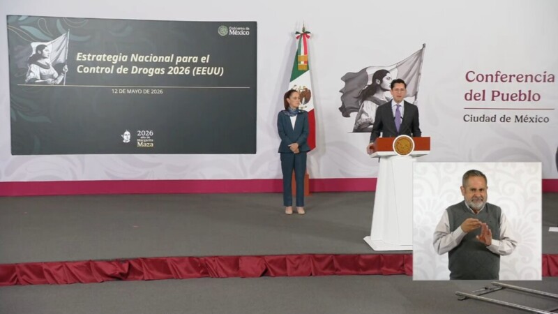 Resalta que EU admita consumo de drogas y tráfico de armas