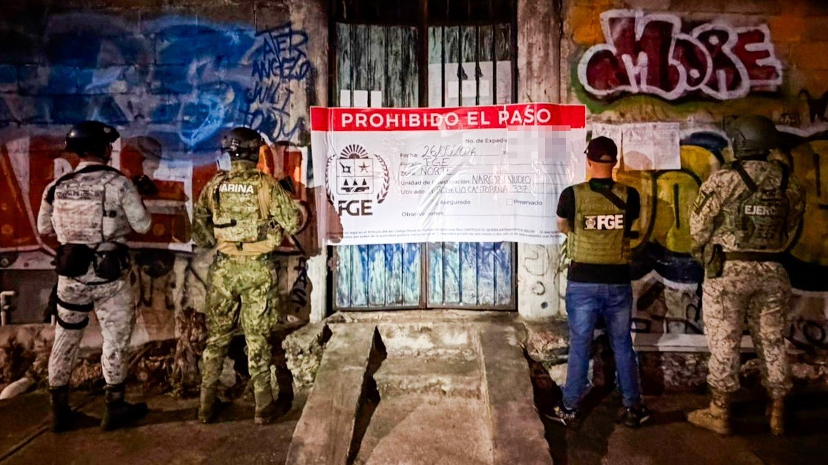 Cateos simultáneos en Cozumel y Cancún dejan dos detenidos y aseguramiento de presuntas drogas