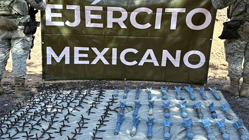 Ejército desmantela campamento con drones y arsenal explosivo en Sinaloa