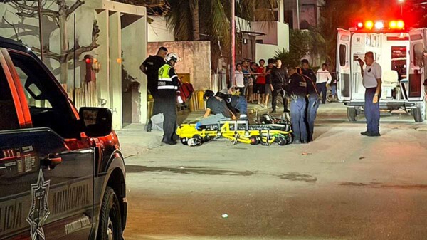 Lesionan a balazos a motociclista en el fraccionamiento Villas del Mar de Cancún