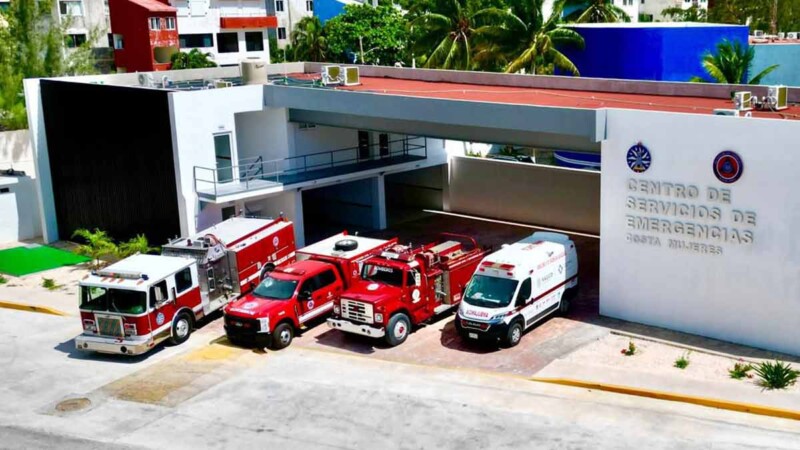Gobierno de Isla Mujeres anuncia próxima apertura de la Nueva Estación de Bomberos de Costa Mujeres