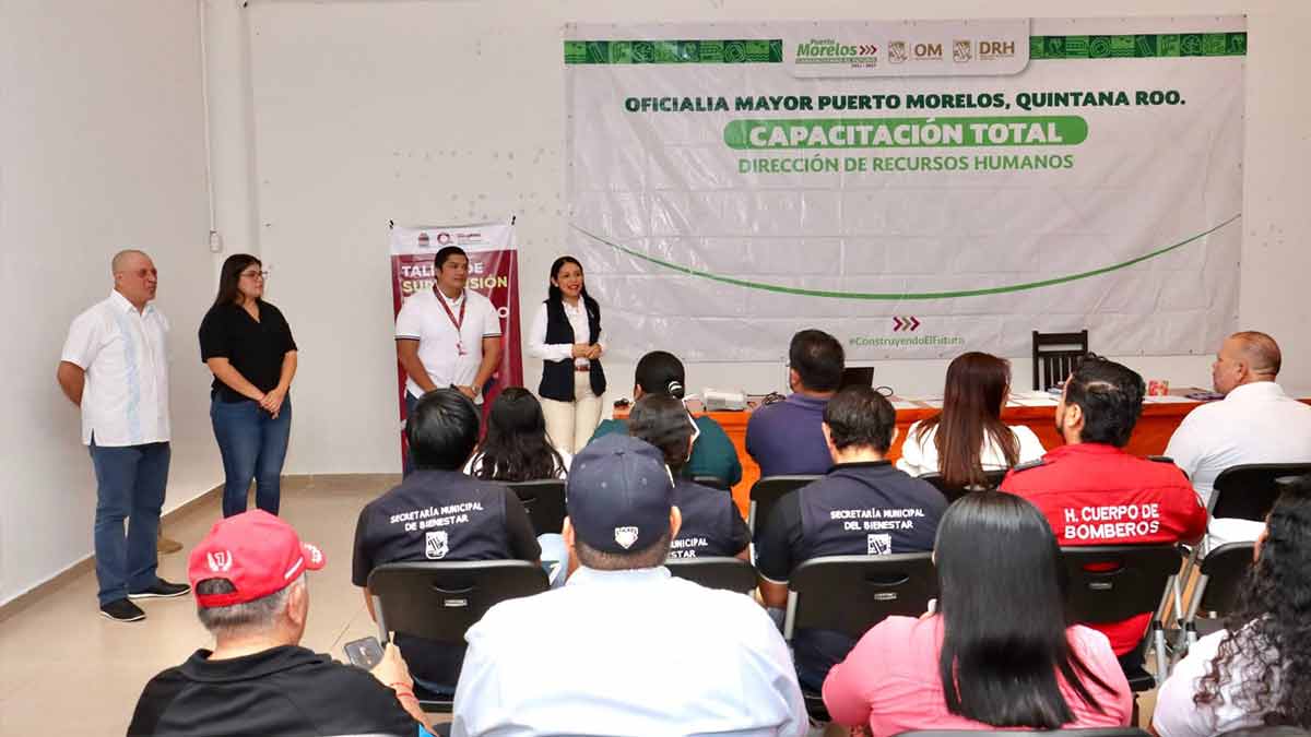 Imparten taller de "Supervisión Efectiva y Liderazgo" a servidores públicos de Puerto Morelos