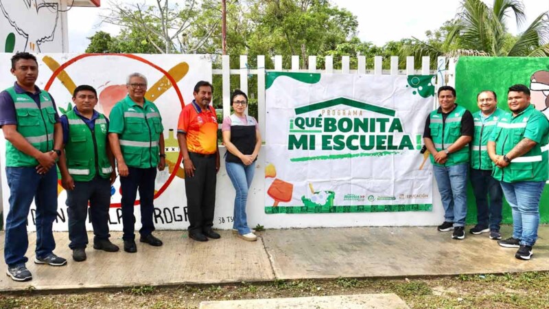 "Qué Bonita Mi Escuela" llega al Cecyte Leona Vicario para mejorar la imagen y seguridad del plantel