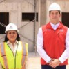 Recorre Blanca Merari obra de viviendas del Infonavit en Puerto Morelos