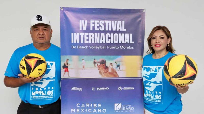 Anuncian la cuarta edición del torneo de voleibol de playa en Puerto Morelos
