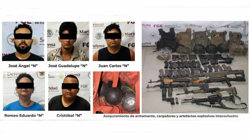 Policía Investigadora de Colima abate a dos sicarios del CJNG durante enfrentamiento