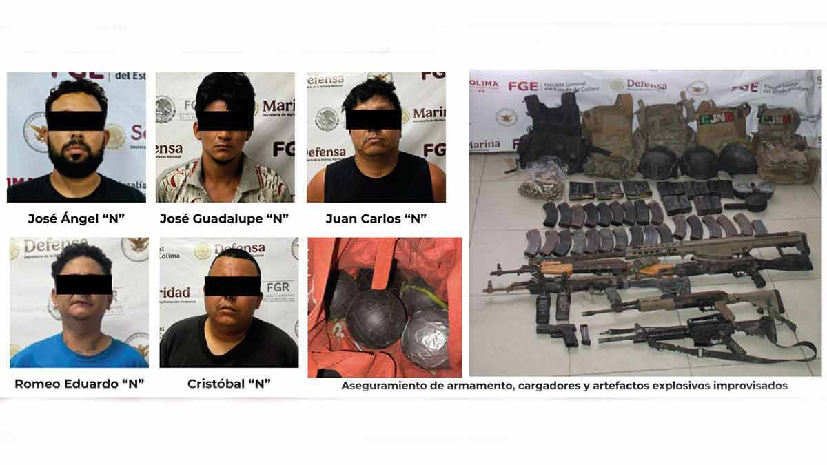 Policía Investigadora de Colima abate a dos sicarios del CJNG durante enfrentamiento
