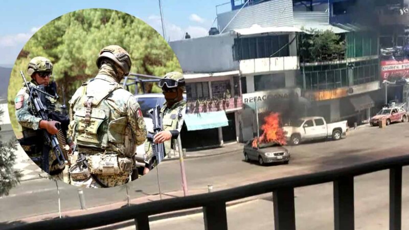 Operativo militar en Michoacán deriva en bloqueos carreteros y quema de vehículos