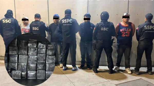 Detienen a cuatro personas con más de una tonelada de mariguana en CDMX