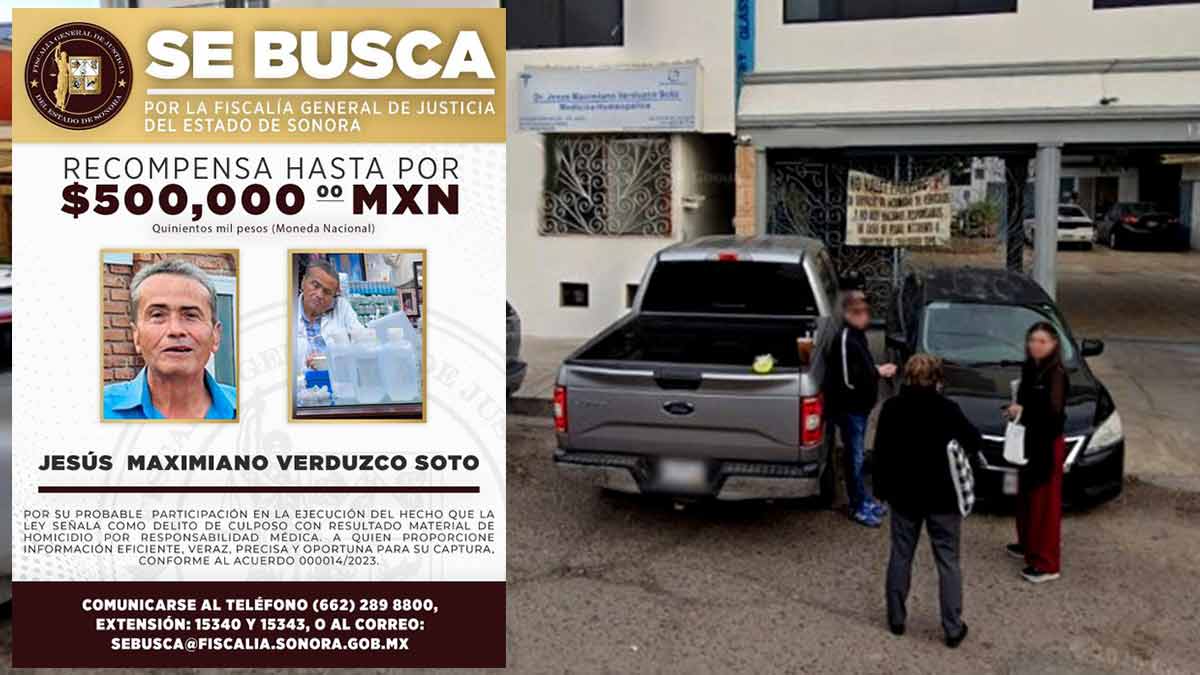 Tras fuga del presunto "médico asesino" fiscalía de Sonora ofrece recompensa
