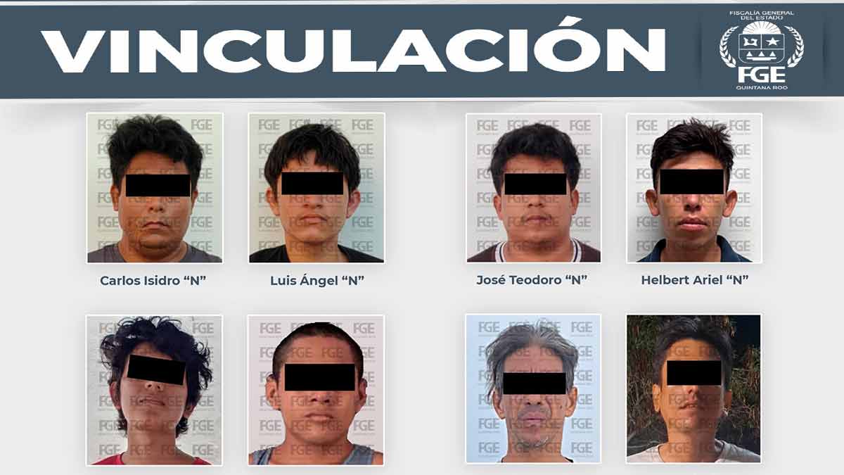 Vinculan a proceso a ocho presuntos narcomenudistas en Cancún