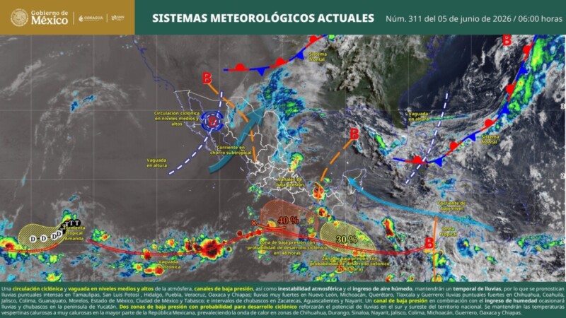Pronóstico del clima en Quintana Roo para hoy viernes 5 de junio 2026