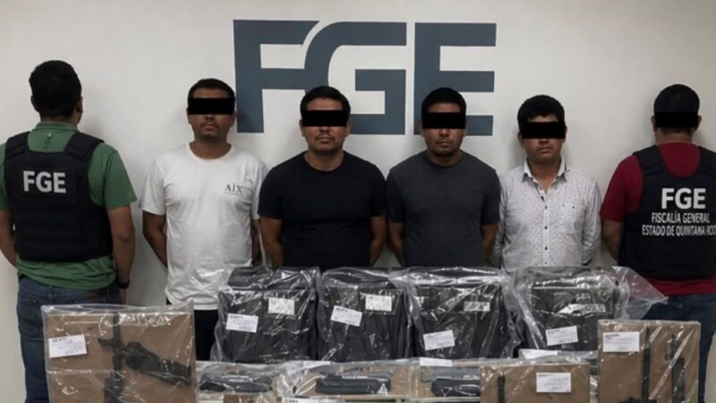 Detienen a cuatro presuntos integrantes de una célula criminal vinculada a homicidio de joven en Puerto Morelos