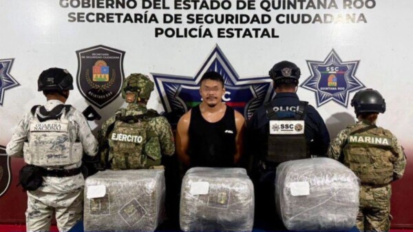 Capturan en Cancún a ‘Morelos’ con 30 kilos de droga