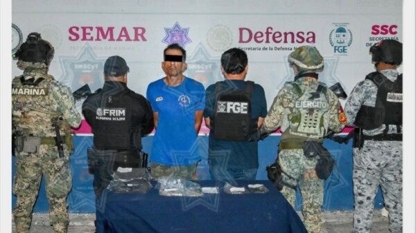 Operativo deriva en la detención de presunto narcomenudista en la Supermanzana 227 de Cancún