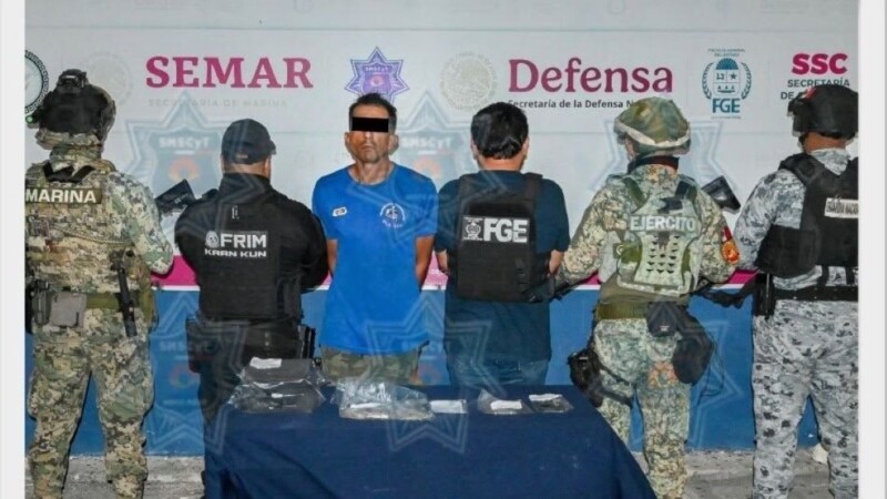 Operativo deriva en la detención de presunto narcomenudista en la Supermanzana 227 de Cancún