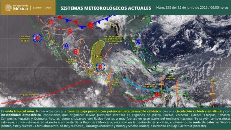 Pronóstico del clima en Quintana Roo para hoy viernes 12 de junio 2026