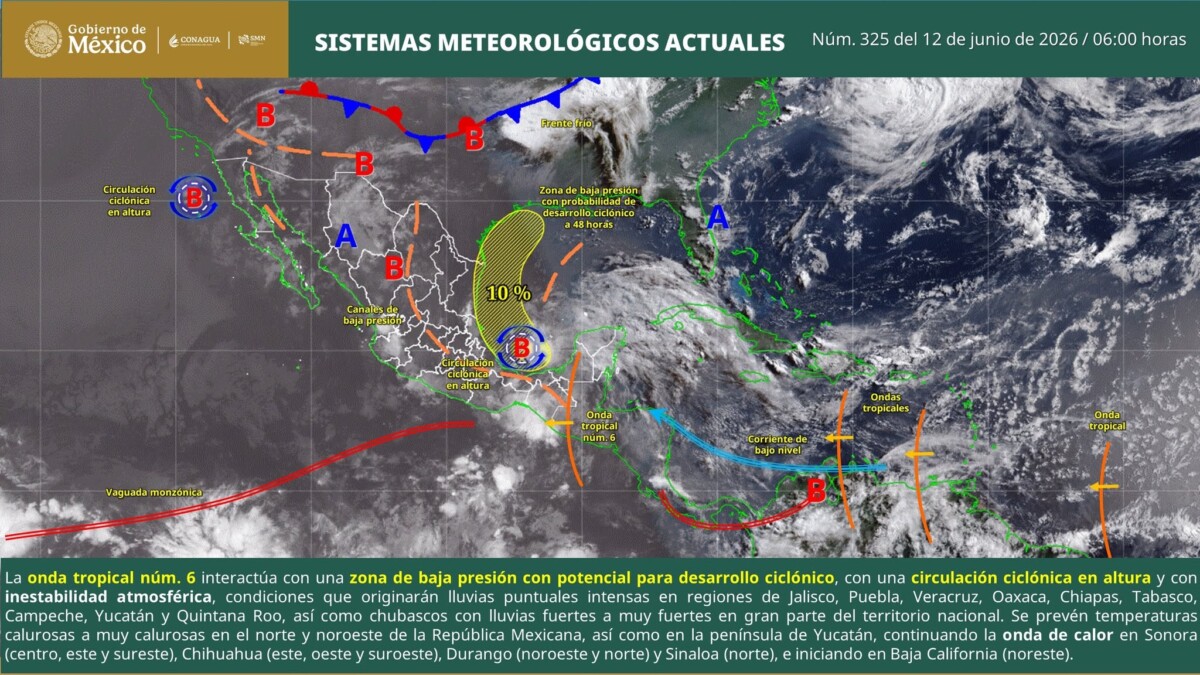 Pronóstico del clima en Quintana Roo para hoy viernes 12 de junio 2026