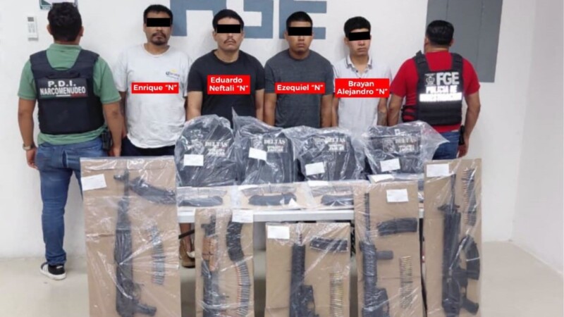 Procesa a cinco sujetos por presuntos delitos de narcomenudeo en Playa del Carmen y Puerto Morelos