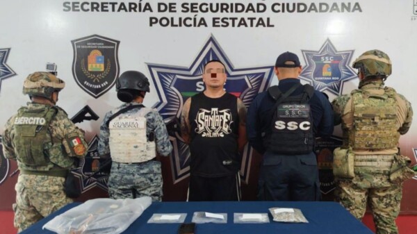 Capturan a hombre con presuntas drogas durante operativo de vigilancia en Cancún