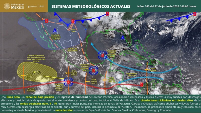 Pronóstico del clima en Quintana Roo para hoy domingo 21 de junio 2026