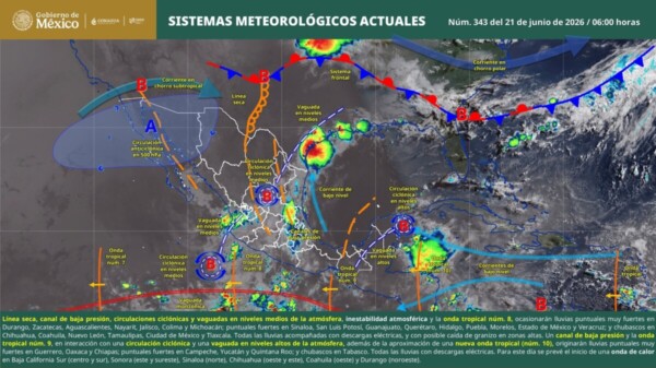 Pronóstico del clima en Quintana Roo para hoy domingo 21 de junio 2026