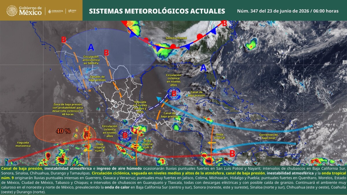 Pronóstico del clima en Quintana Roo para hoy martes 23 de junio 2026