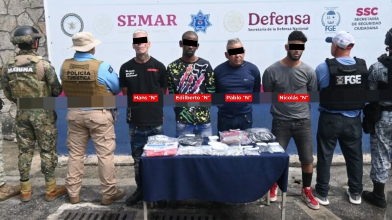 Vinculan a proceso a cuatro cubanos en Cancún por presunto narcomenudeo