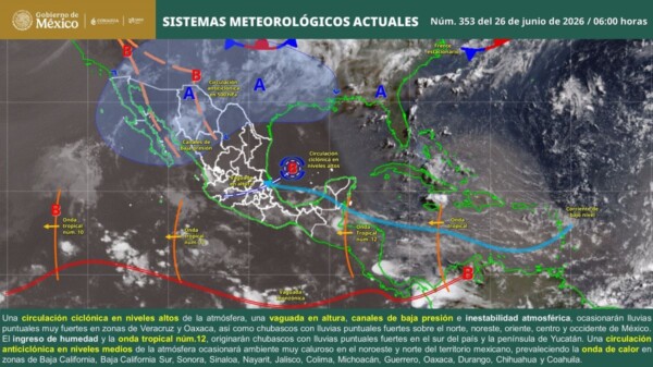 Pronóstico del clima en Quintana Roo para hoy viernes 26 de junio 2026
