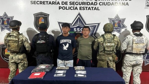 Operativo de seguridad en Holbox deja dos detenidos por presuntos delitos contra la salud