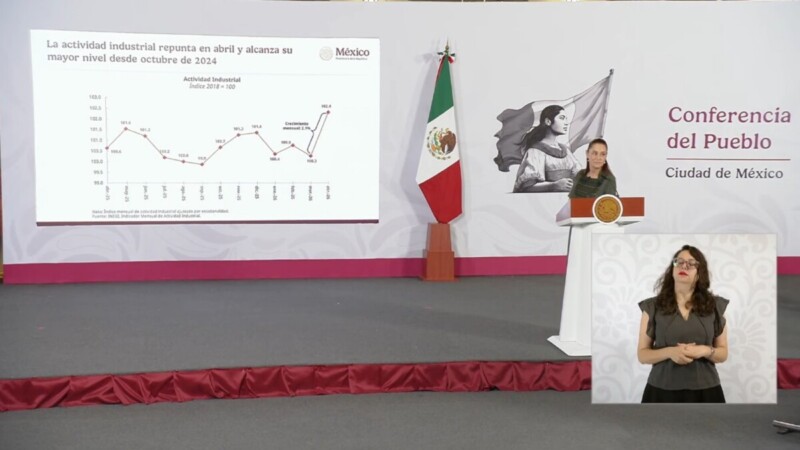 Actividad industrial crece 2.1% y hay récord en exportaciones