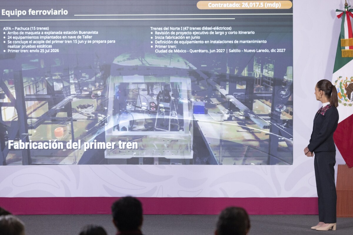 Avance en trenes: CDMX-Pachuca 37.6% y CDMX-Querétaro 20%