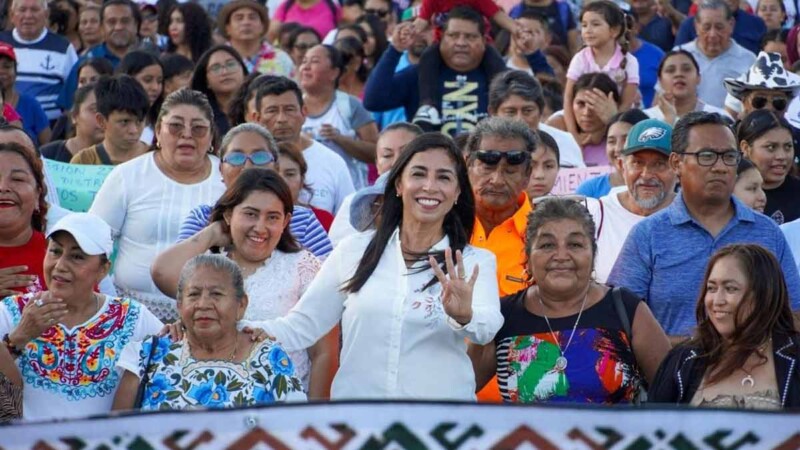 Marybel Villegas reafirma su lealtad a Morena y a Claudia Sheinbaum en masiva marcha por la soberanía nacional
