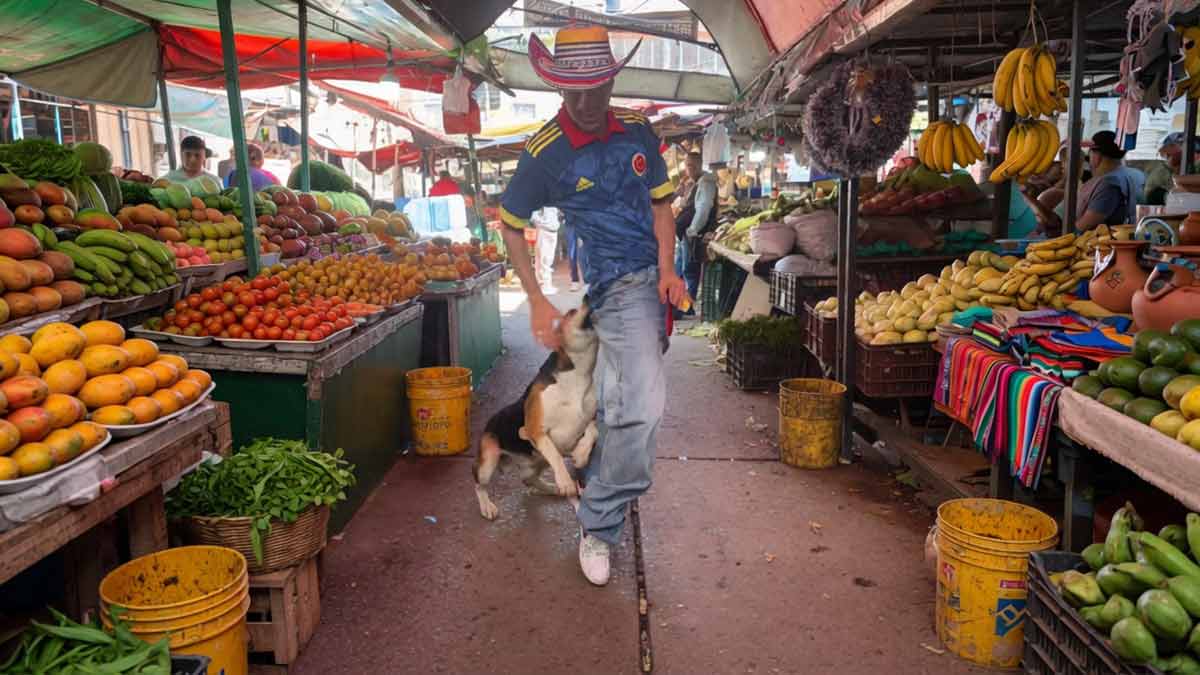 Perrito pone fin a baile viral de colombiano con inesperada mordida