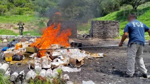 FGR destruye más de 405 kilos de droga vinculada a 52 investigaciones federales