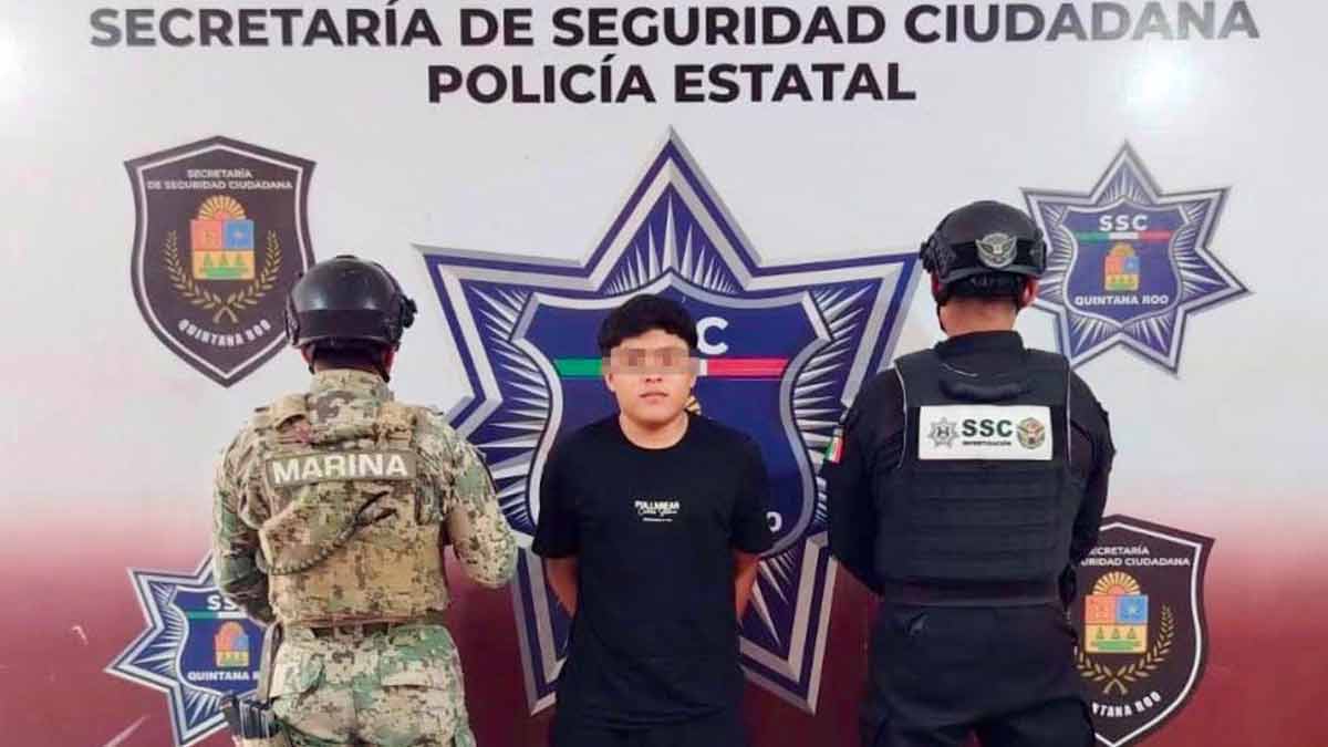 SSCQROO detiene a sospechoso y recupera motocicleta robada en Cancún