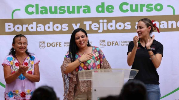 Fortalece Blanca Merari el empoderamiento de las mujeres con la clausura del curso de bordado a mano en Leona Vicario