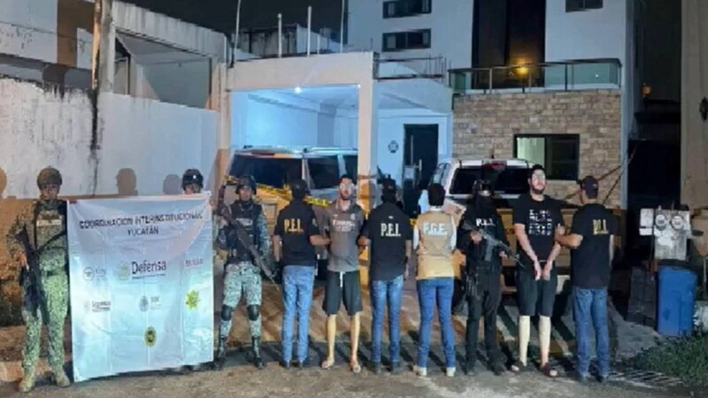 Capturan en Mérida a presunto líder criminal buscado por autoridades de Quintana Roo