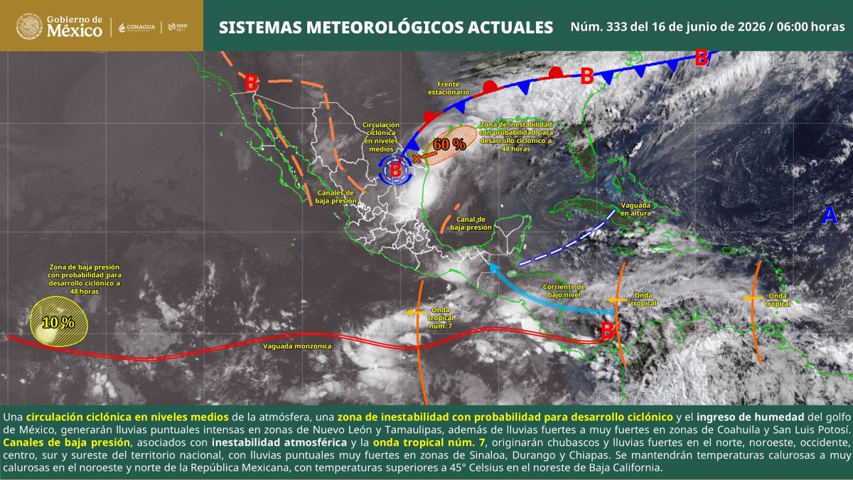 Pronóstico del clima en Quintana Roo para hoy martes 16 de junio 2026