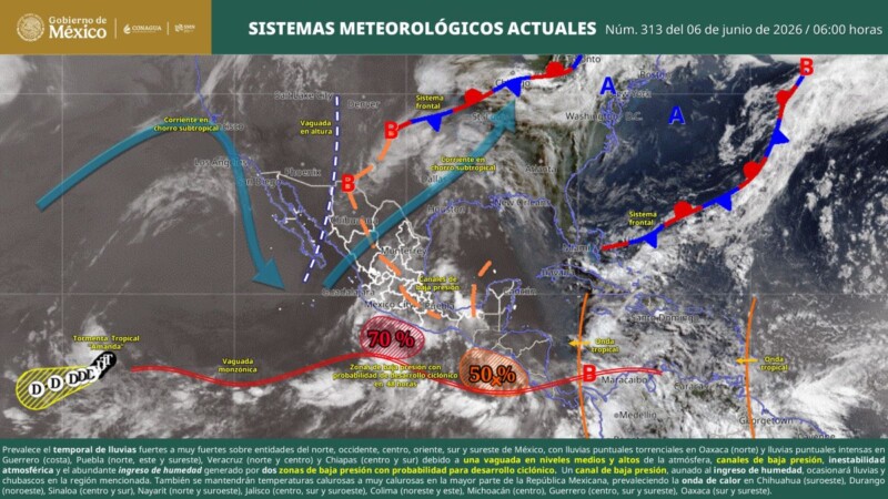 Pronóstico del clima en Quintana Roo para hoy domingo 7 de junio 2026