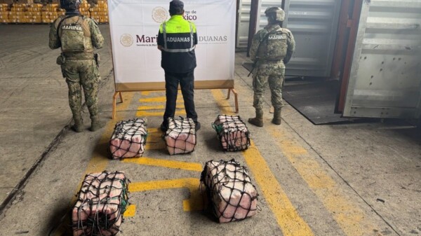 Aseguran más de 130 kilos de cocaína en el puerto de Lázaro Cárdenas; hay cinco detenidos